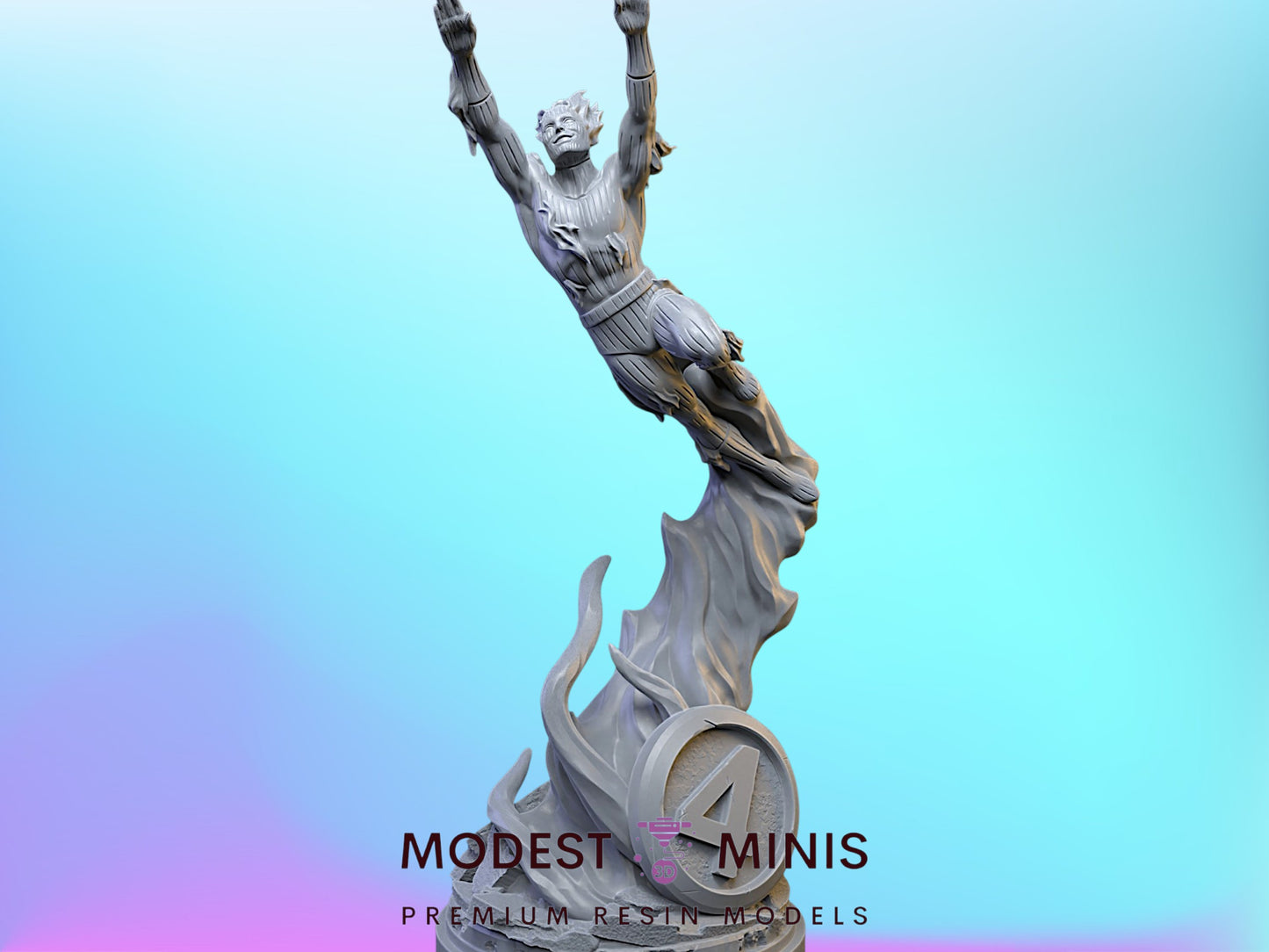 Silver Age Torch | 32mm - 40mm Mini | Crisis Protocol Proxy | Superhero | C27