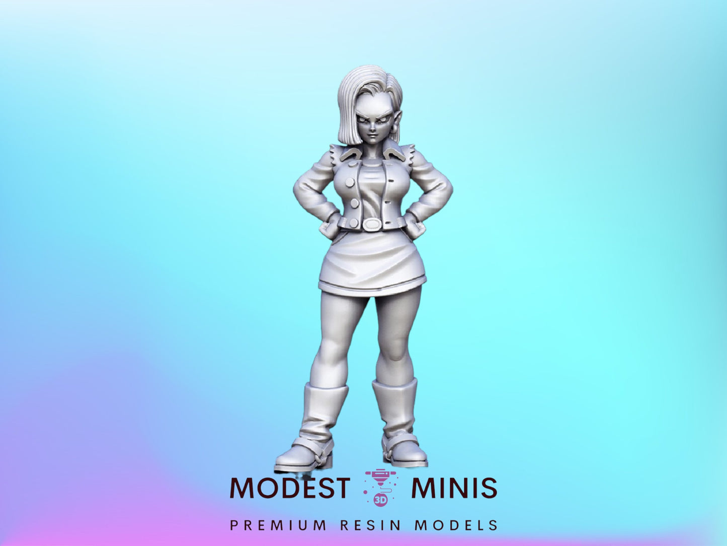 DBZ Robo Sister - 32mm Scale DnD Miniature | Anime | JRPG Mini - RN Estudio