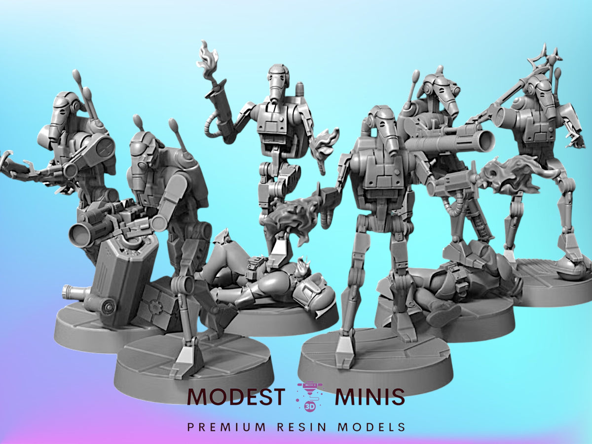 X-1 Interceptor Specialist Droids - 28mm - 40mm Scale WB Star Wars Mini