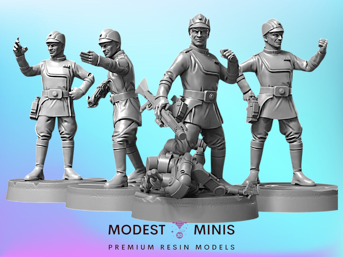 Steadfast Officers - 28mm - 40mm Scale WB Star Wars Mini