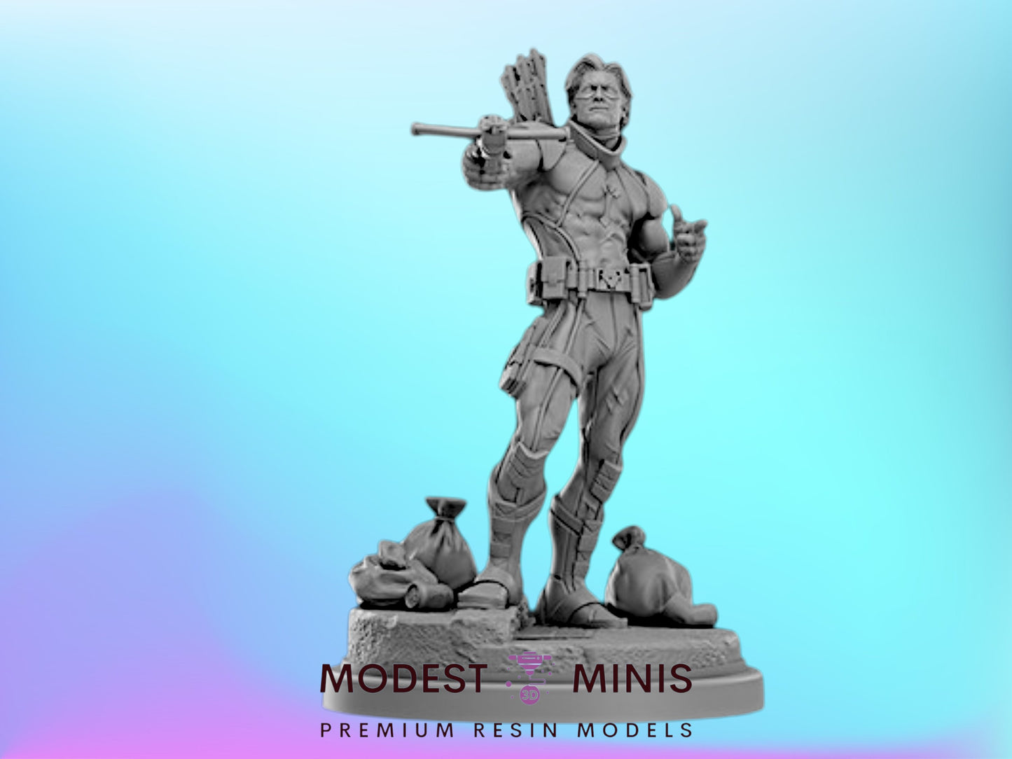 Tactical Outlaw | 32mm - 40mm Mini | Crisis Protocol Proxy | Superhero | Hall of Heroes