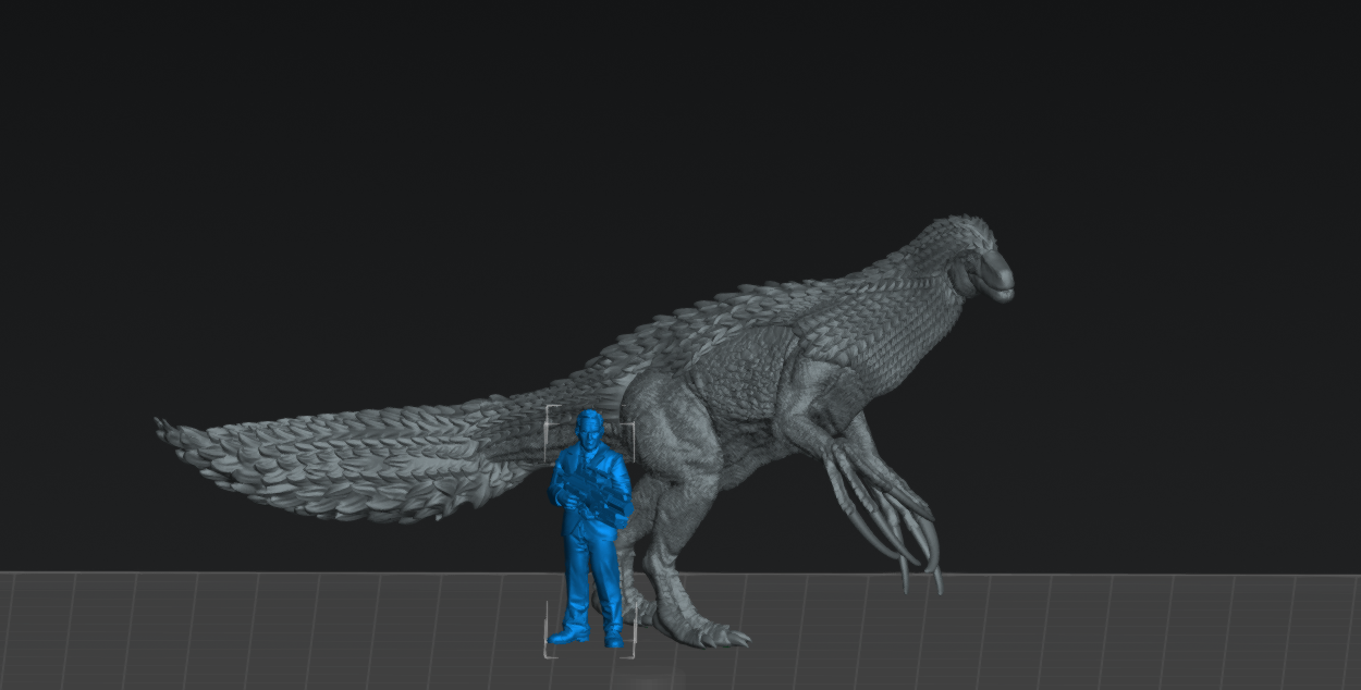 Therizinosaurus Mount | 15mm - 40mm Scale Dinosaur Miniature | DnD Frostgrave Mini | Epic