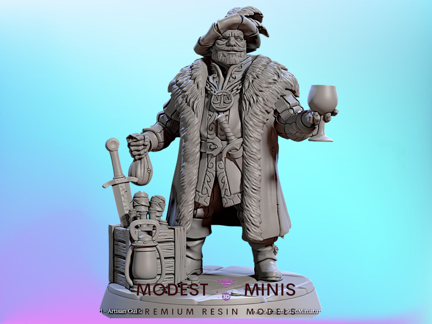 Ulric | 28mm - 75mm Scale Resin Minis | DnD | Artisan Guild Villagers