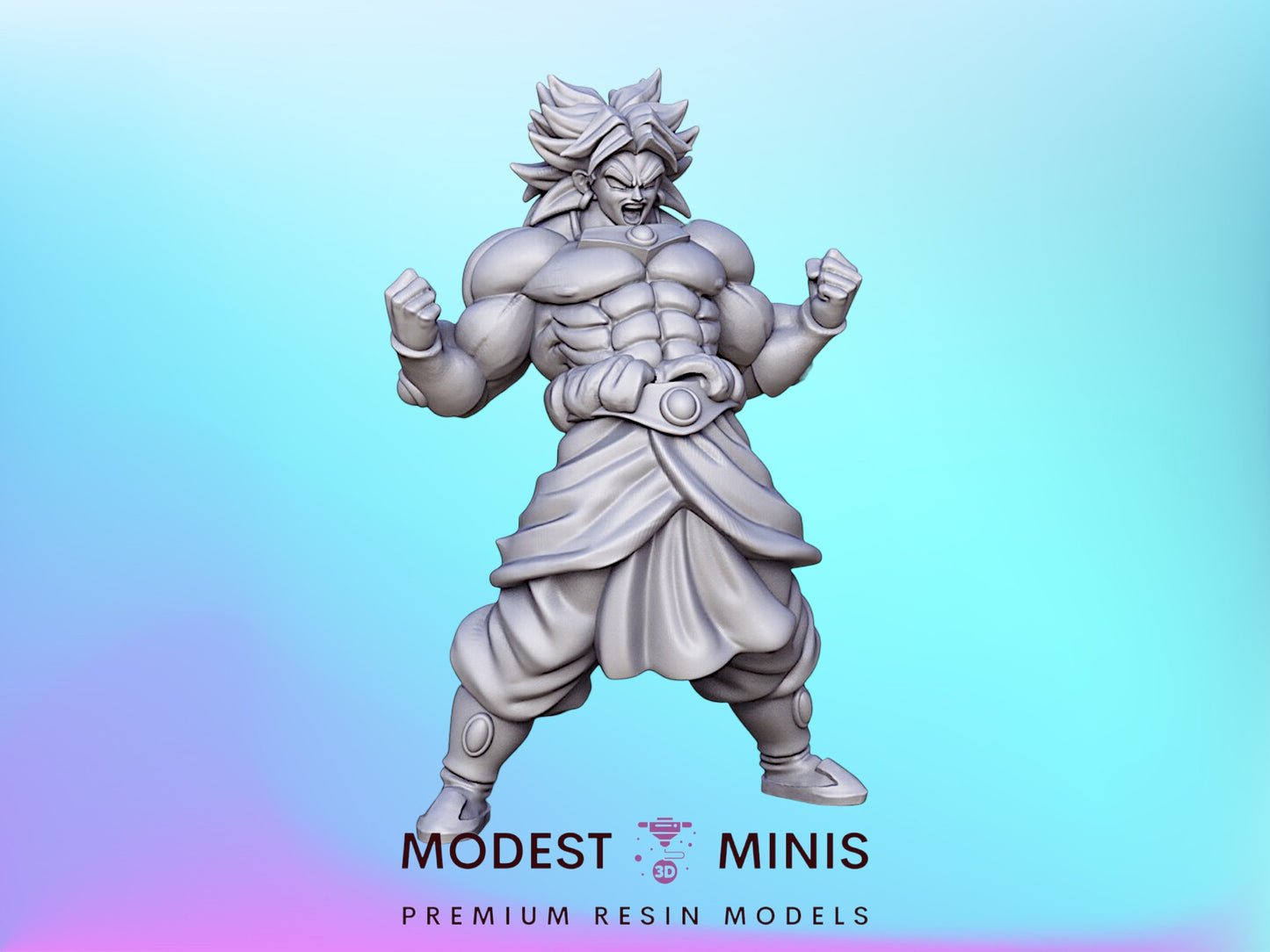DBZ Ultra Bro - 32mm Scale DnD Miniature | Anime | JRPG Mini - RN Estudio
