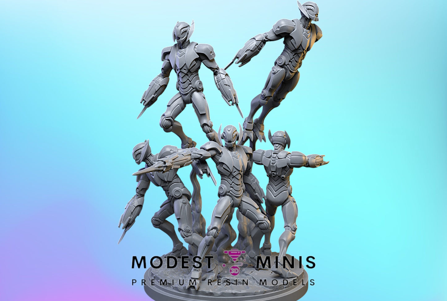 Ultron Drones | 32mm - 40mm Mini | Crisis Protocol Proxy | Superhero | C27