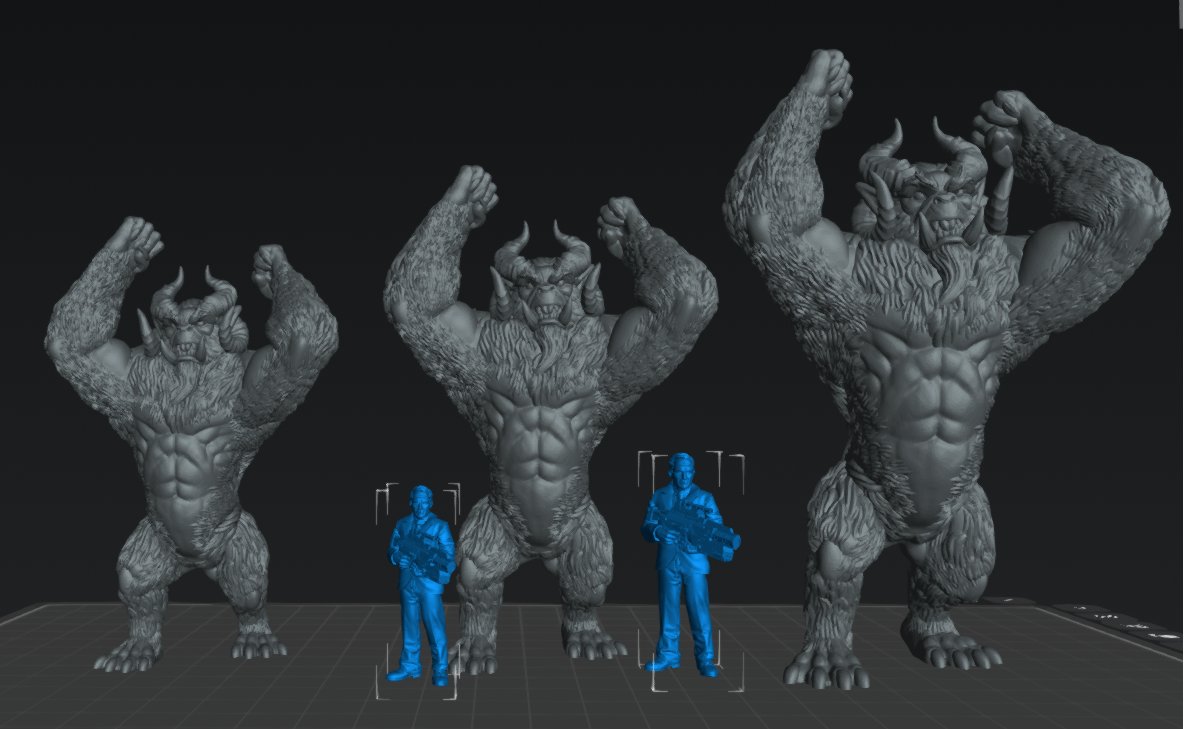 Yeti | 25mm - 75mm Scale | DnD | EC3D Fantasy Mini