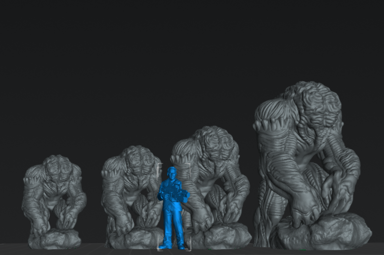 Brain Golem - 25mm - 75mm Scale | DnD | EC3D Fantasy Mini | Beasts and Baddies