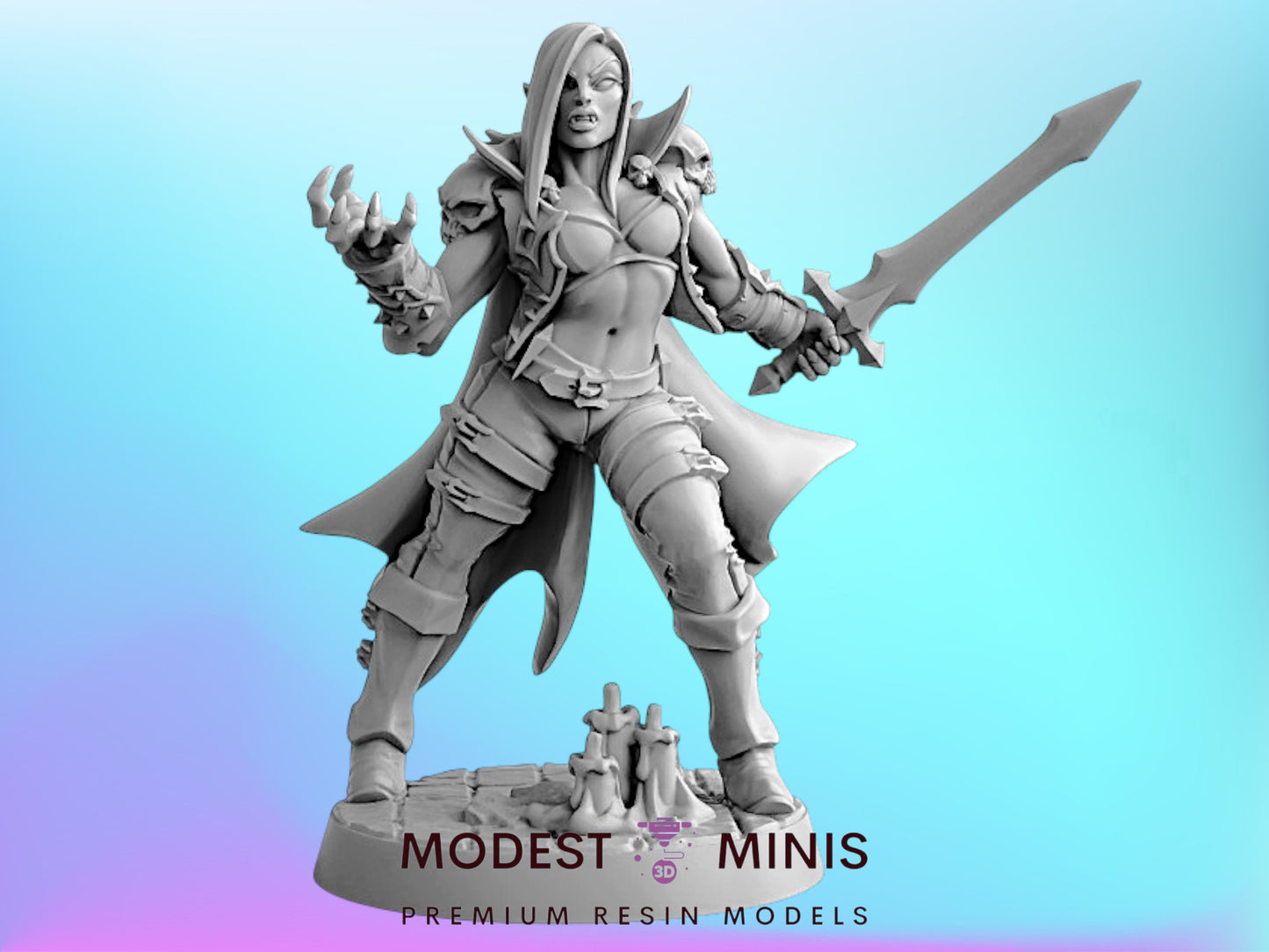 Soulless Vampire C | 28mm - 75mm Scale Resin Minis | DnD | Artisan Guild Vampires
