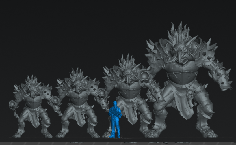 Duke Rotgaal II | 28mm - 75mm Scale Resin Minis | DnD | Frostgrave Artisan Guild Ironkeep Trolls