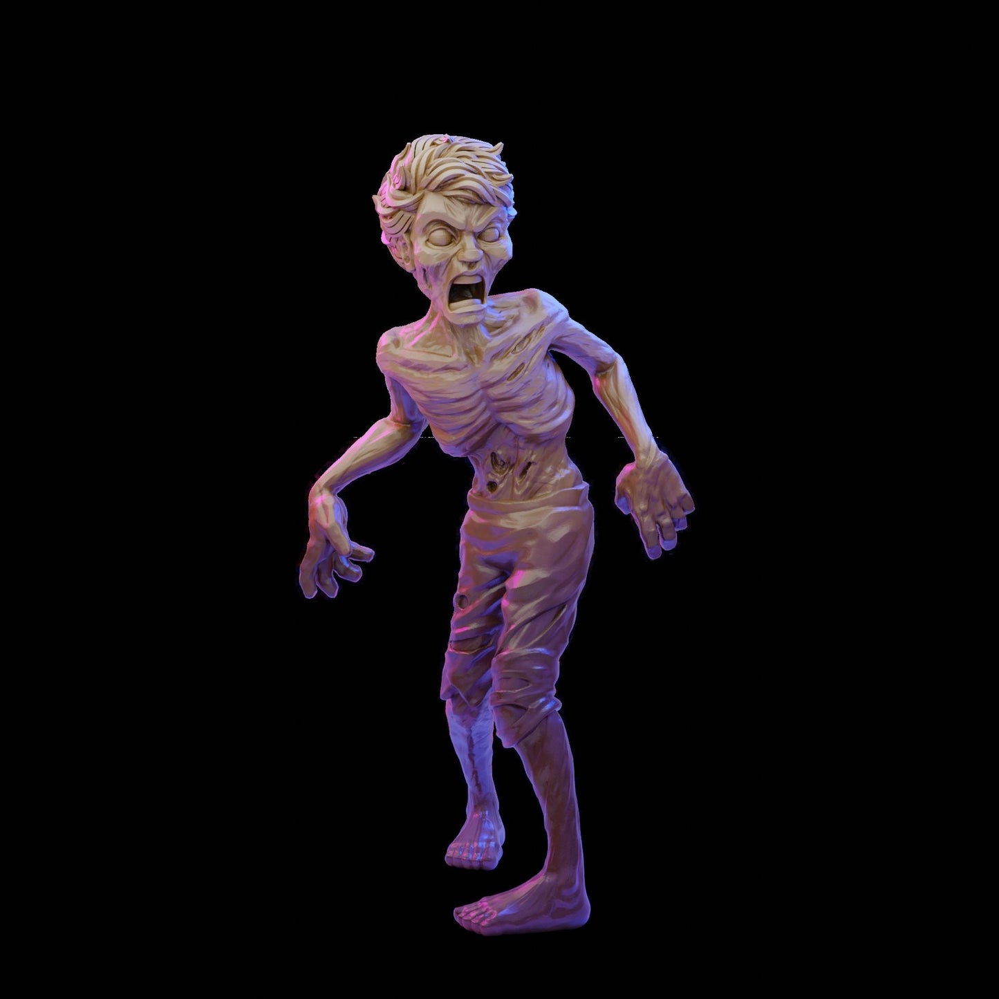 3pc Zombie Kids 1-3 | 28mm - 100mm Scale Resin Mini | Zombicide | Vaultz