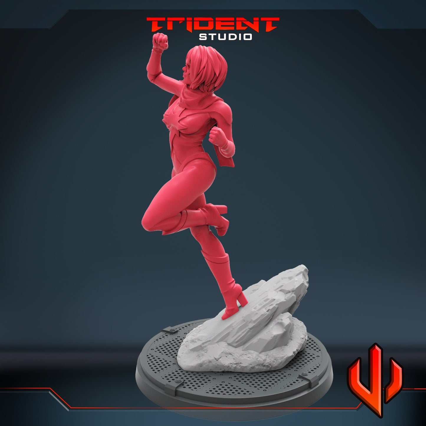 Classic Ms Marvelous A - 40mm Miniature | Crisis Protocol Proxy | Trident
