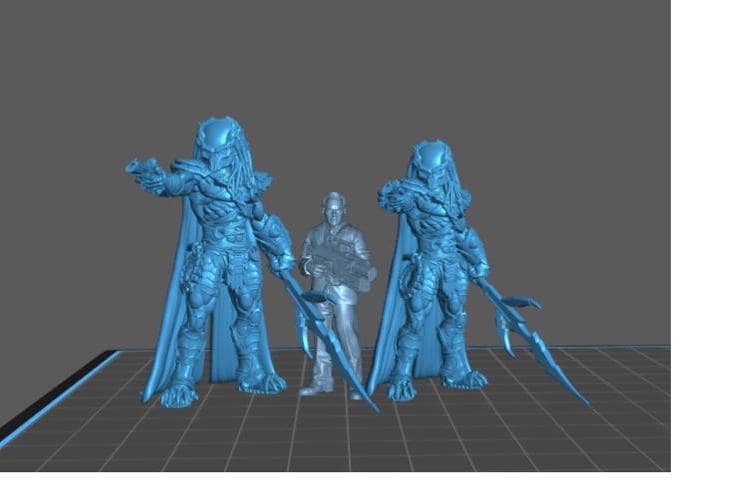 Ancient Wulfen Skull Hunter Zanurak - 32mm Scale Alien Miniature | RPG | Sci fi | Cyberpunk | Role Playing | DnD | Papsikel