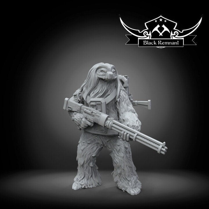 Yeti Partisan - 28mm - 40mm Scale | DnD | Star Wars Legion Mini