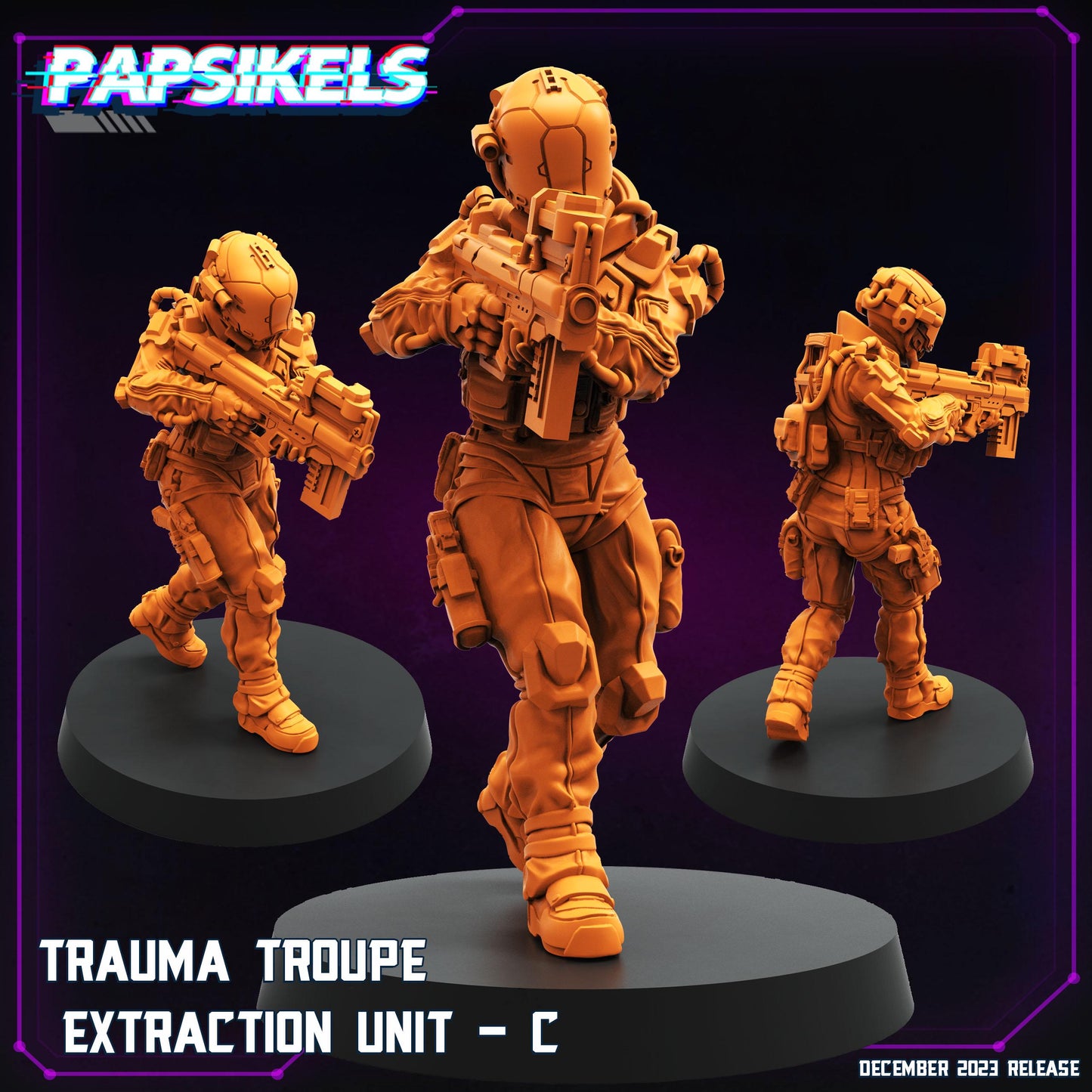 Trauma Troupe Extraction Unit - 32mm Scale Cyberpunk Mini | Papsikels