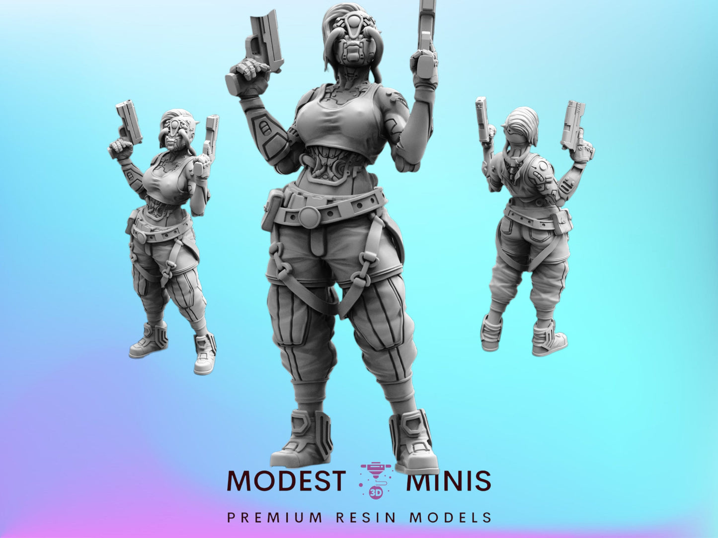 Haelstrom Ekang Morota - 32mm Scale Cyberpunk Mini | Papsikels