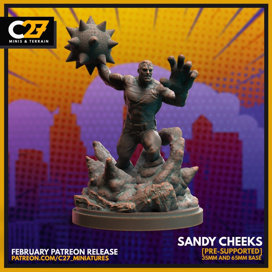 Sandy Cheeks - 32mm - 40mm Mini | Crisis Protocol Proxy | C27