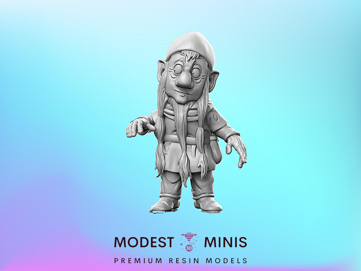 LOTR Oinfolk Dwarf - 32mm Scale DnD Miniature | Dungeons and Dragons | Classic JRPG Mini - RN Estudio