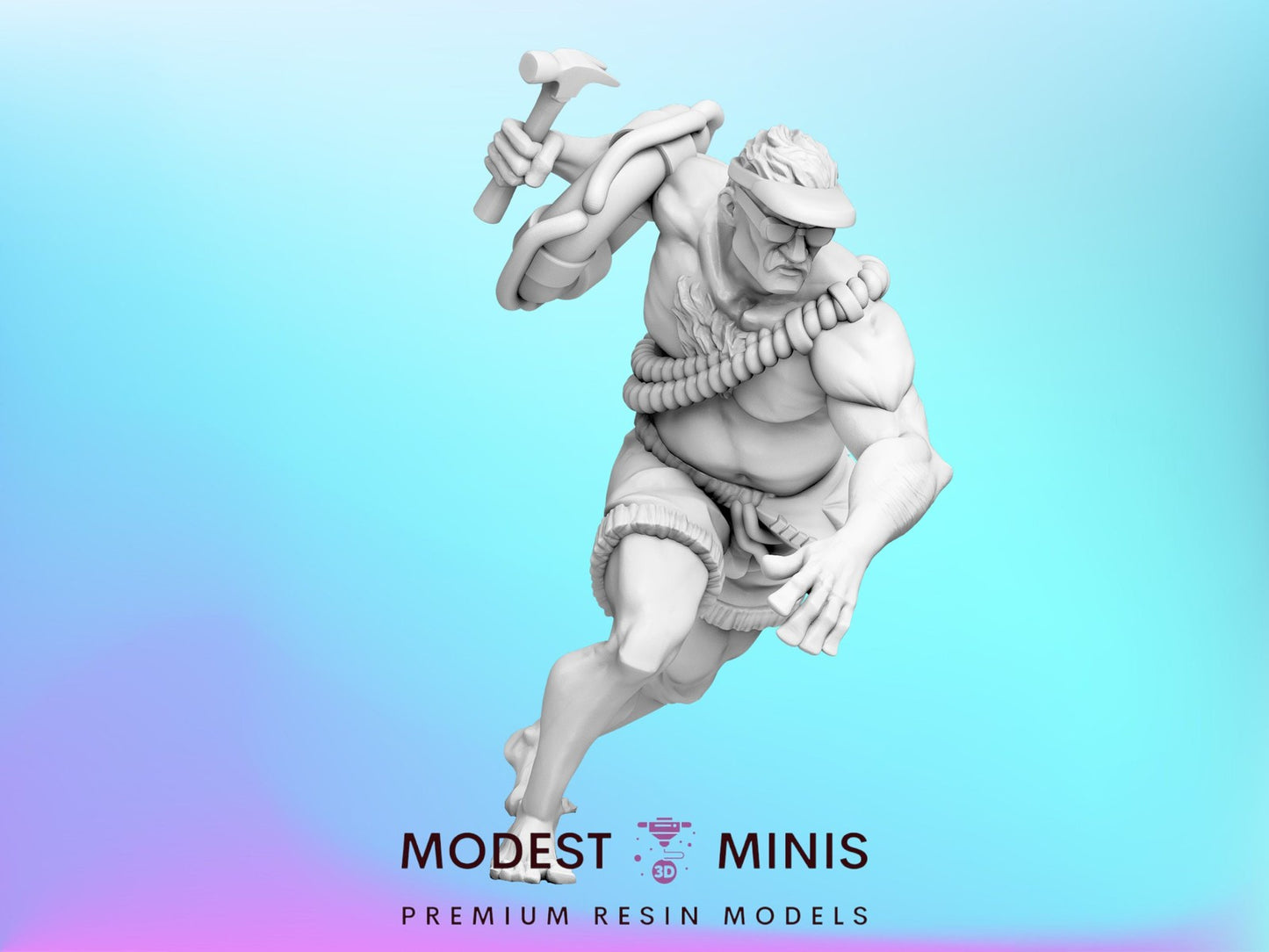 Survivor Roger | 28mm - 100mm Scale Resin Mini | Zombicide Sunset Vaultz