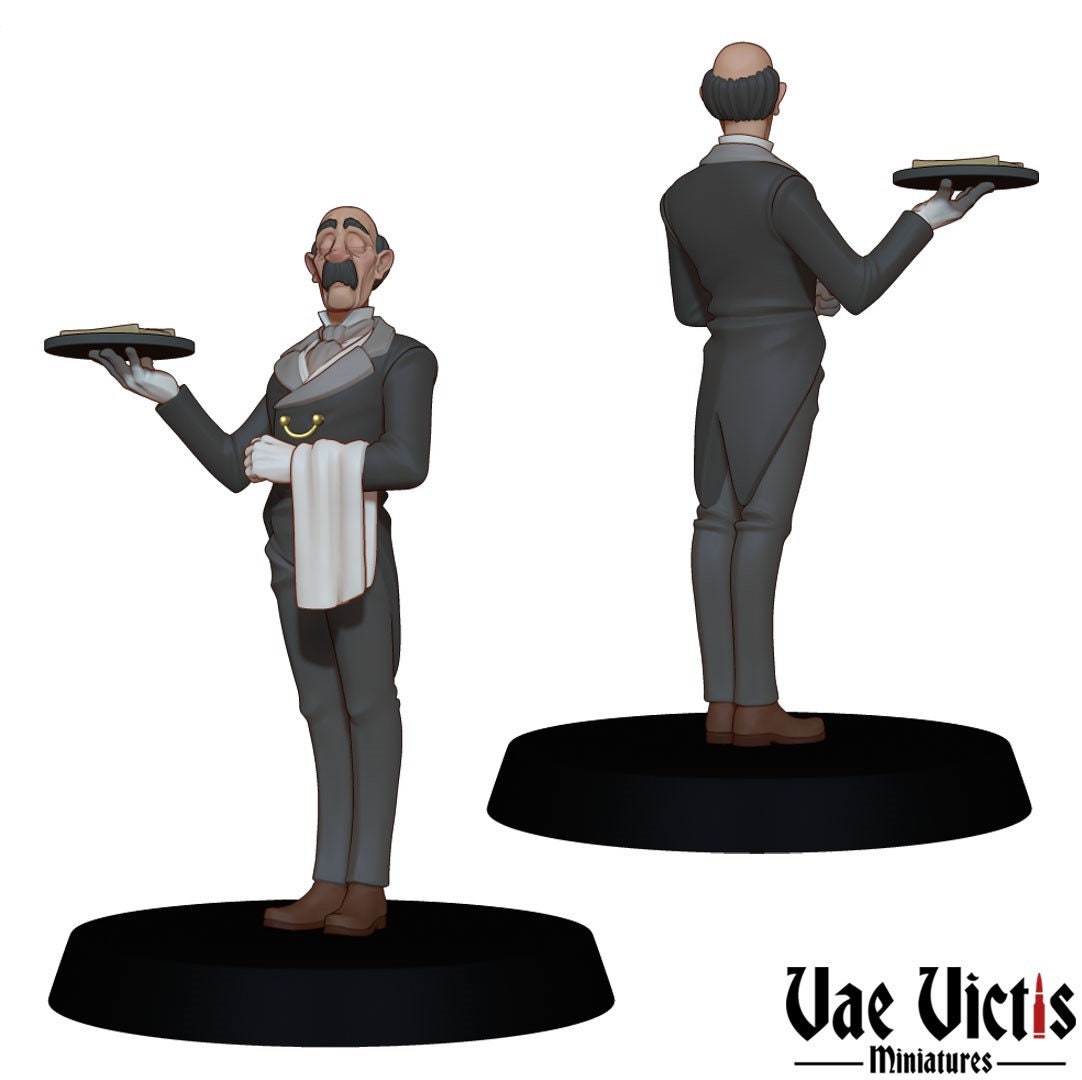 The Hotel Staff | 28mm - 75mm Scale | DnD Frostgrave Mini | Vae Victis Fantasy