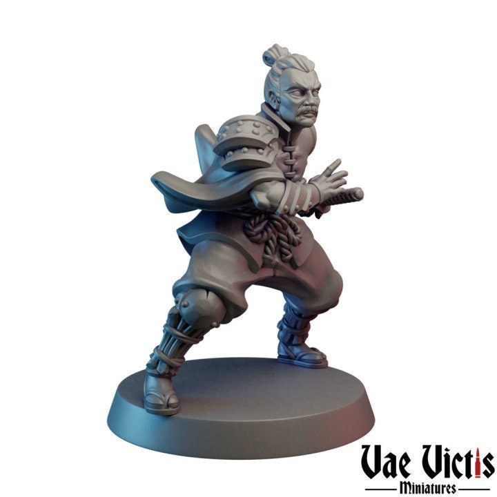 Ronin Villager | 28mm - 75mm Scale | DnD Frostgrave Mini | Vae Victis Fantasy