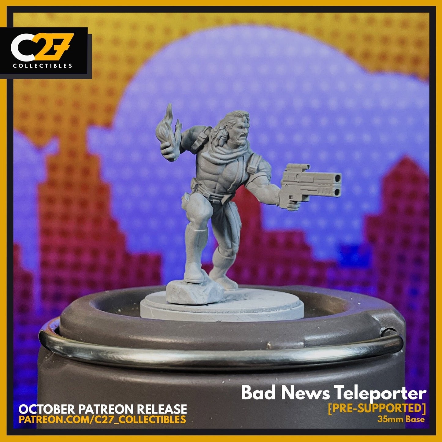 Bad News Time Traveler - 32mm - 40mm Mini | Crisis Protocol Proxy | C27