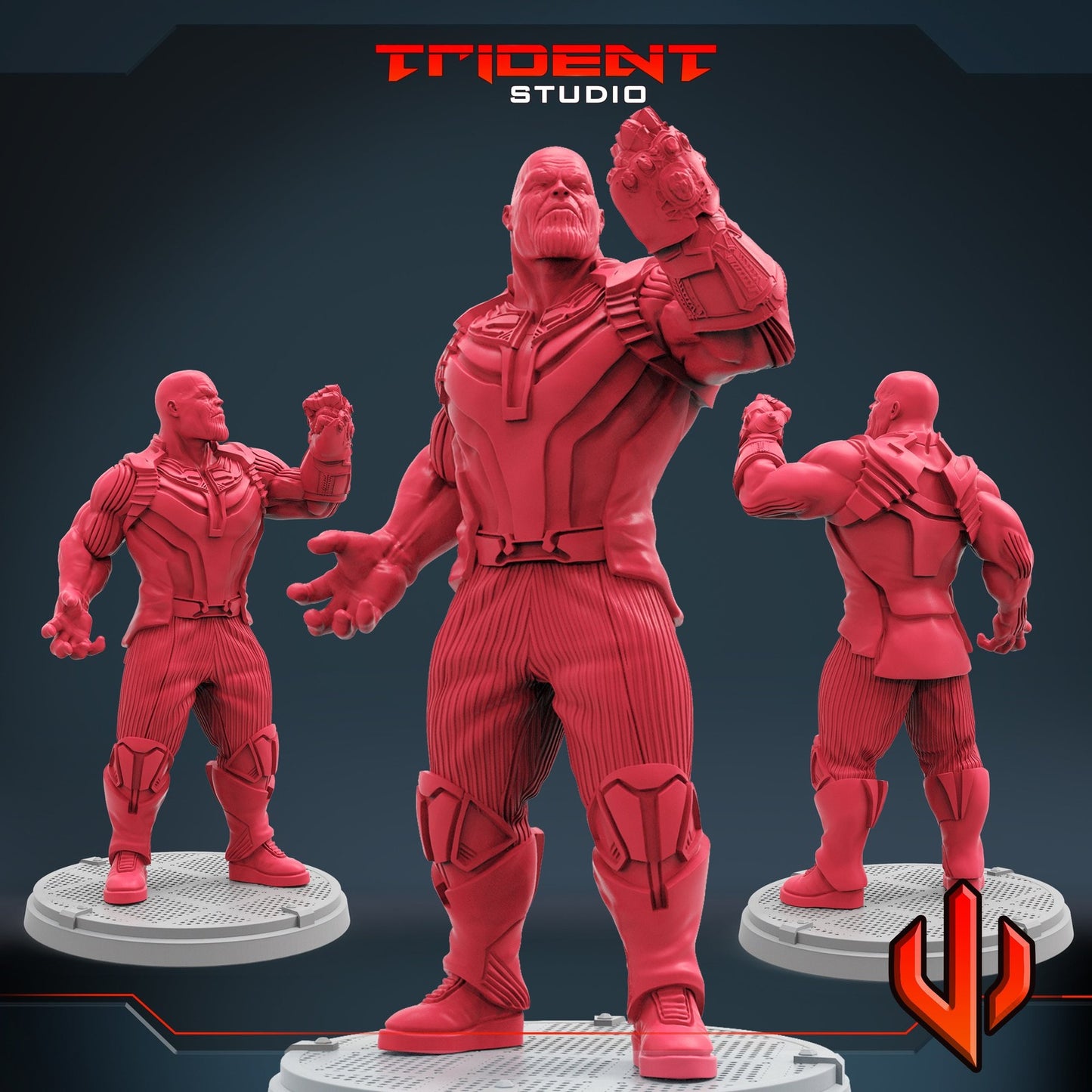 Gauntlet God C Thanos - 40mm Miniature | Crisis Protocol Proxy | Trident