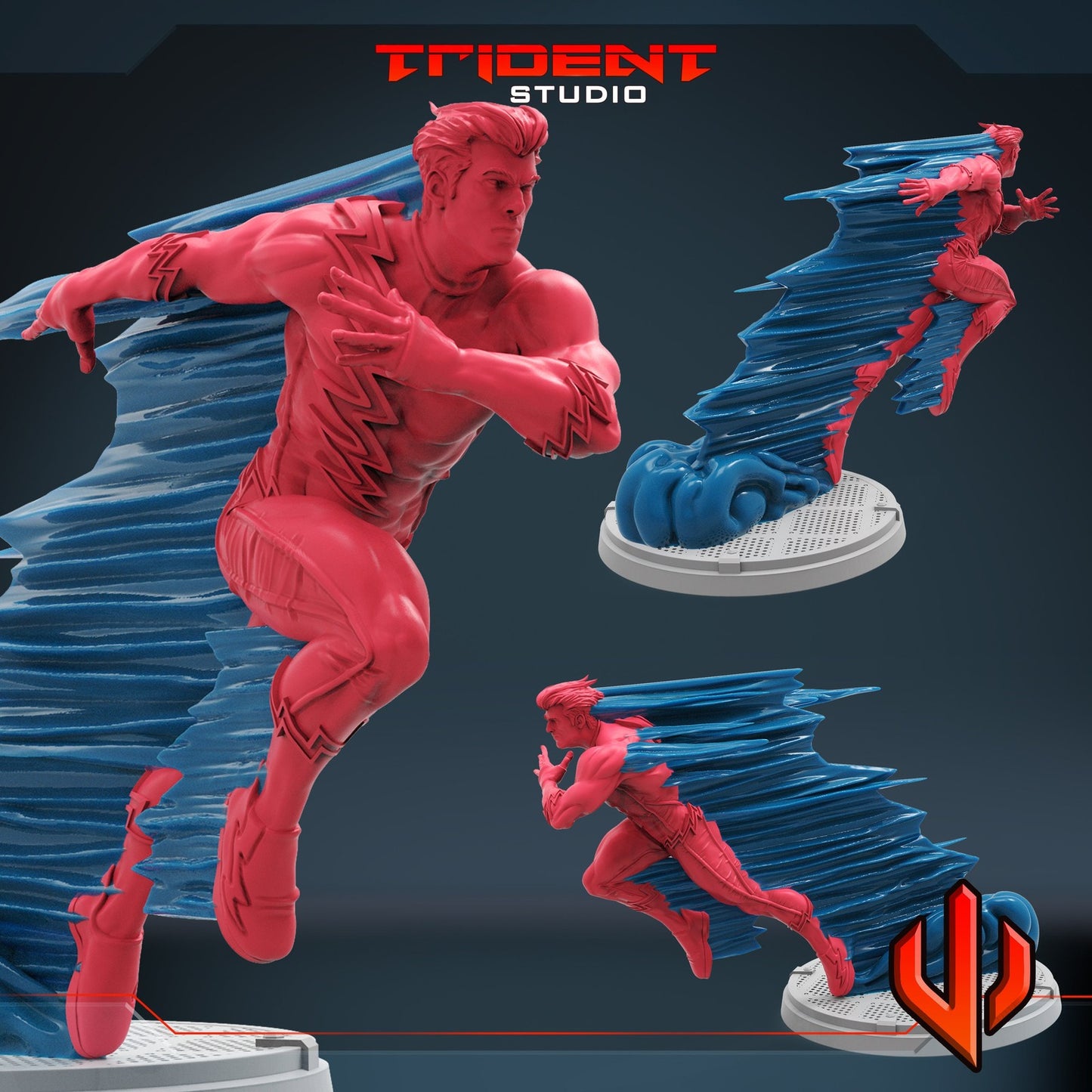 Silver Speedster A - 40mm Miniature | Crisis Protocol Proxy | Trident