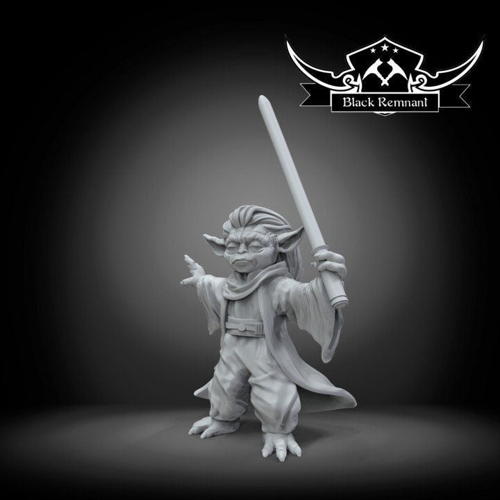 Mystical Green Woman Warrior - 28mm - 40mm Scale | DnD | Star Wars Legion Mini