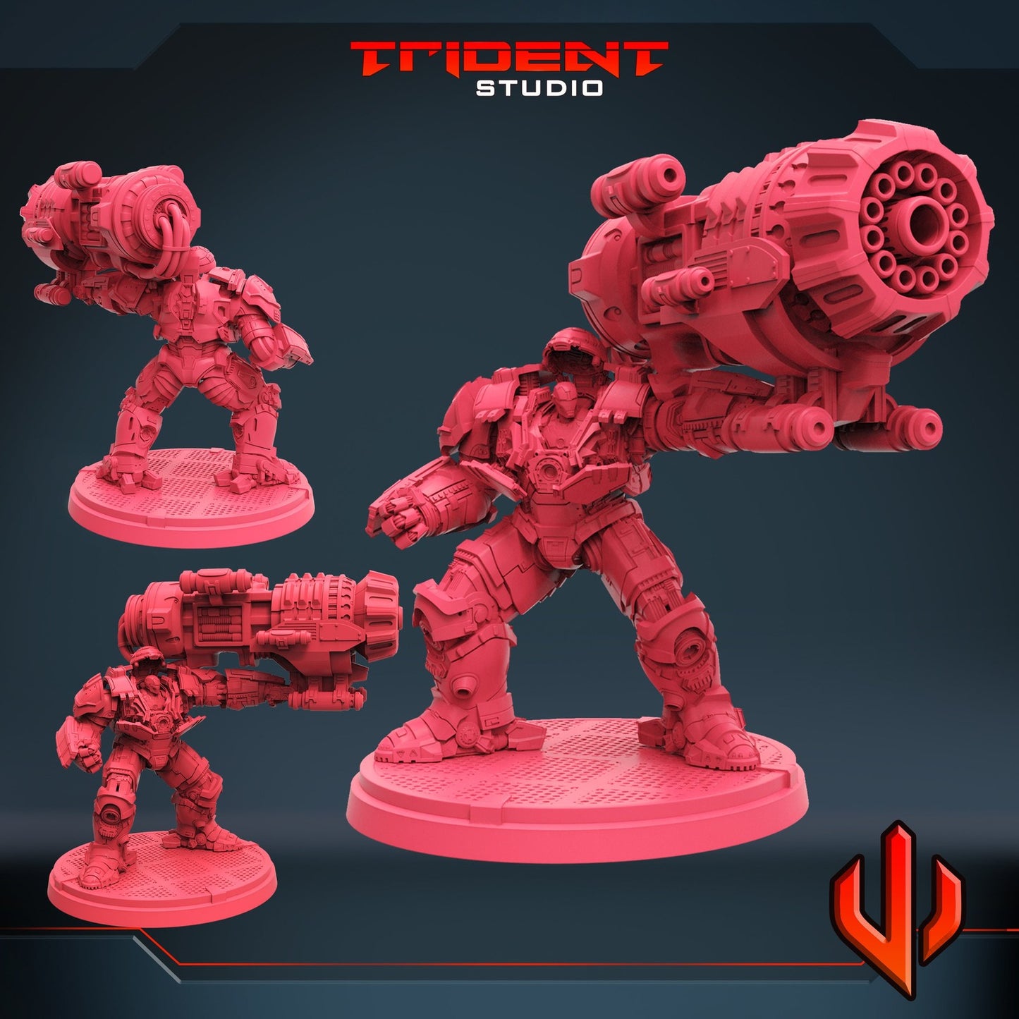 65mm Proton Cannon Suit - 40mm Miniature | Crisis Protocol Proxy | Trident