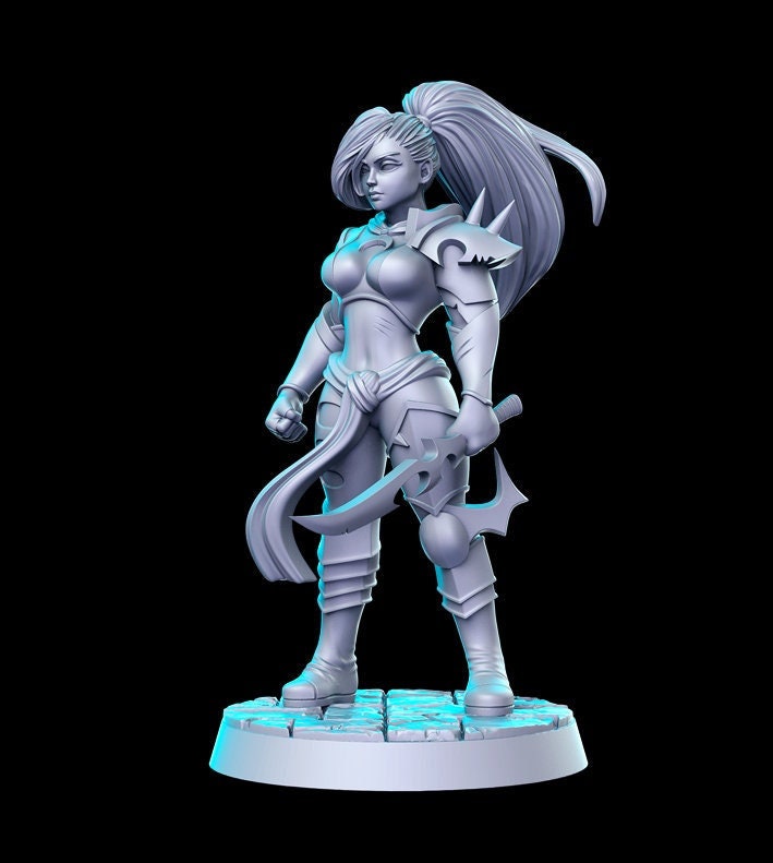 Yes Female Thief - 32mm Scale DnD Miniature | Dungeons and Dragons | JRPG Mini - RN Estudio