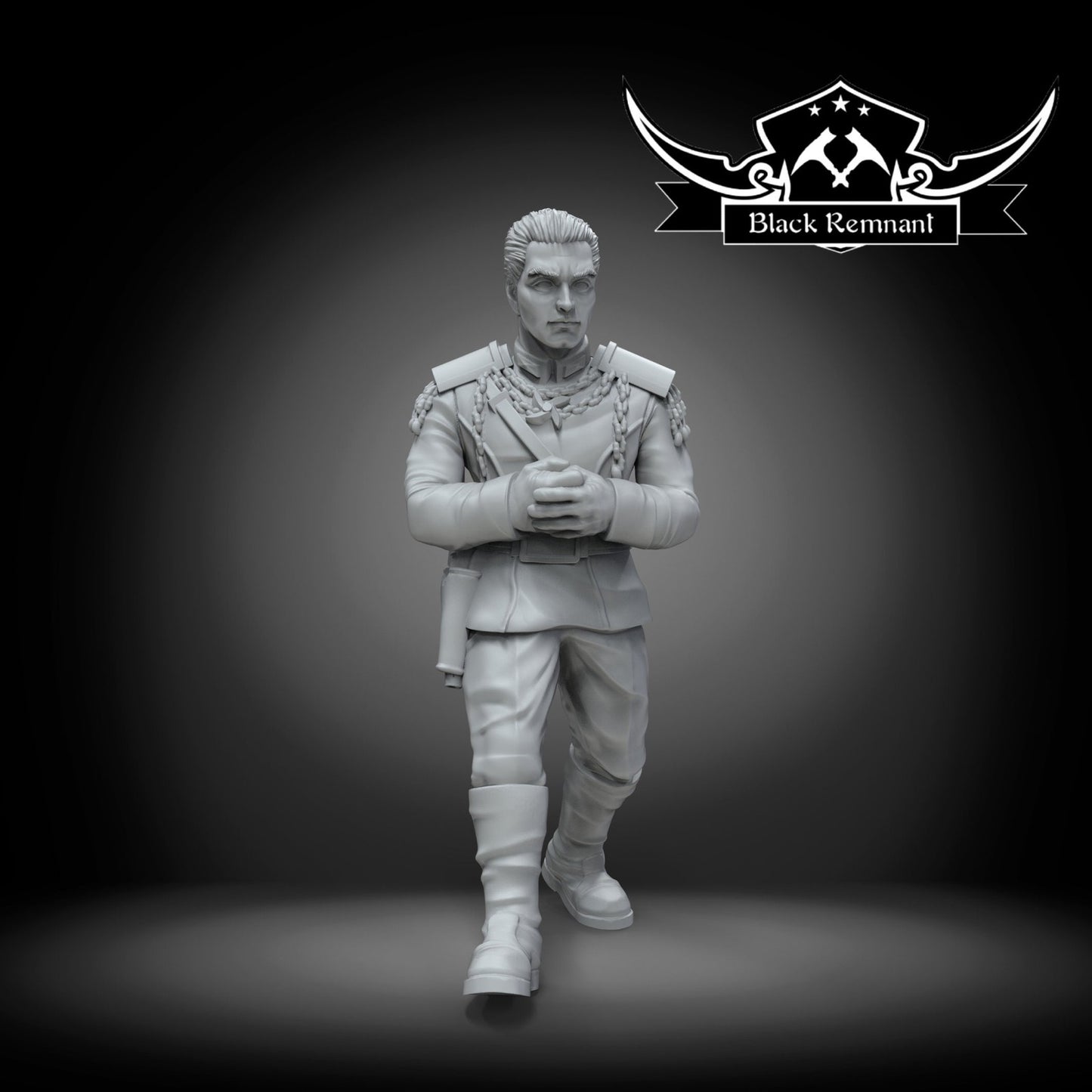 Young Blue Admiral Walking - 28mm - 40mm Scale | Star Wars Legion Mini