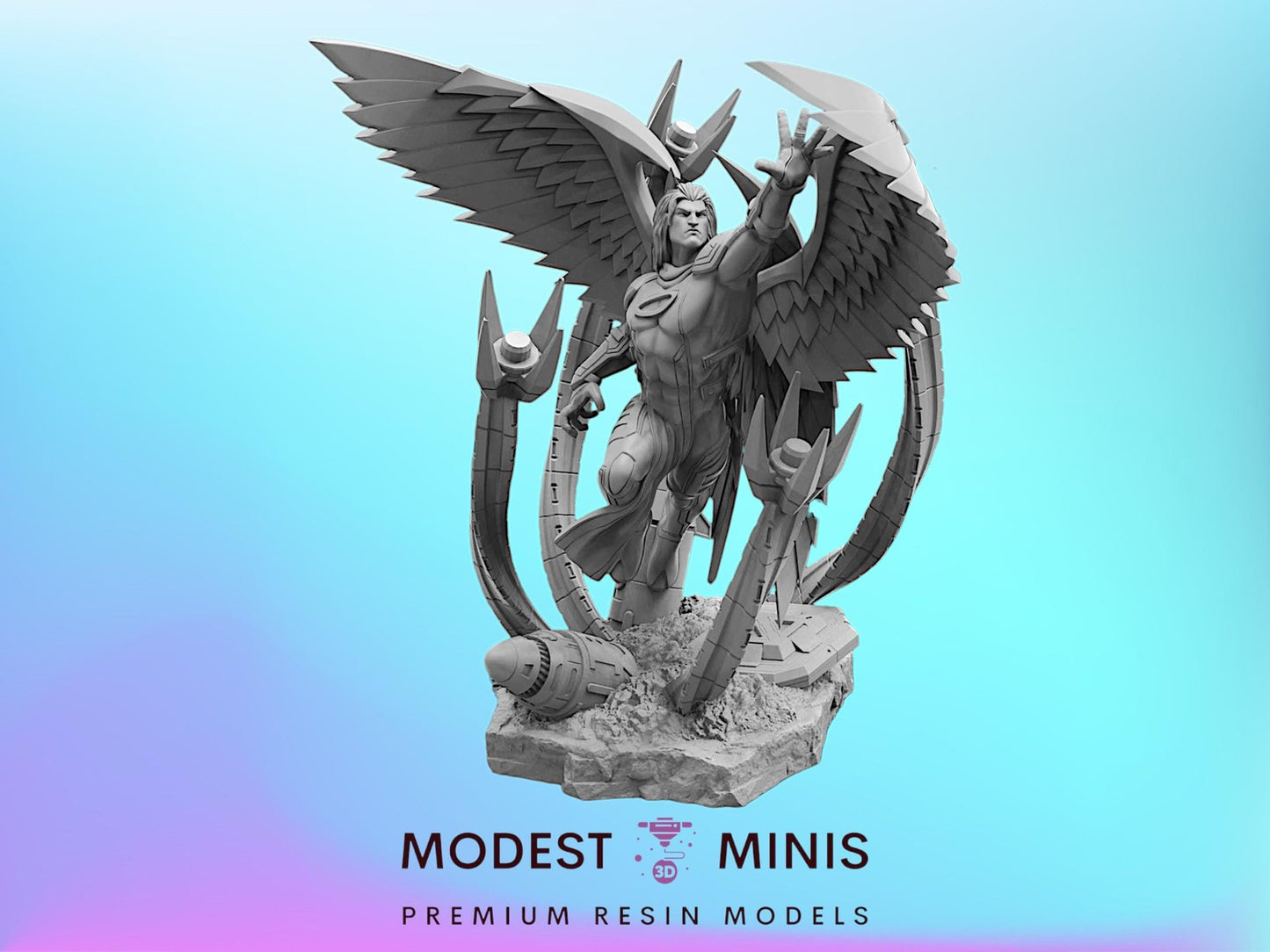 Trident Winged One Angel - 40mm Miniature | Crisis Protocol Proxy | Trident