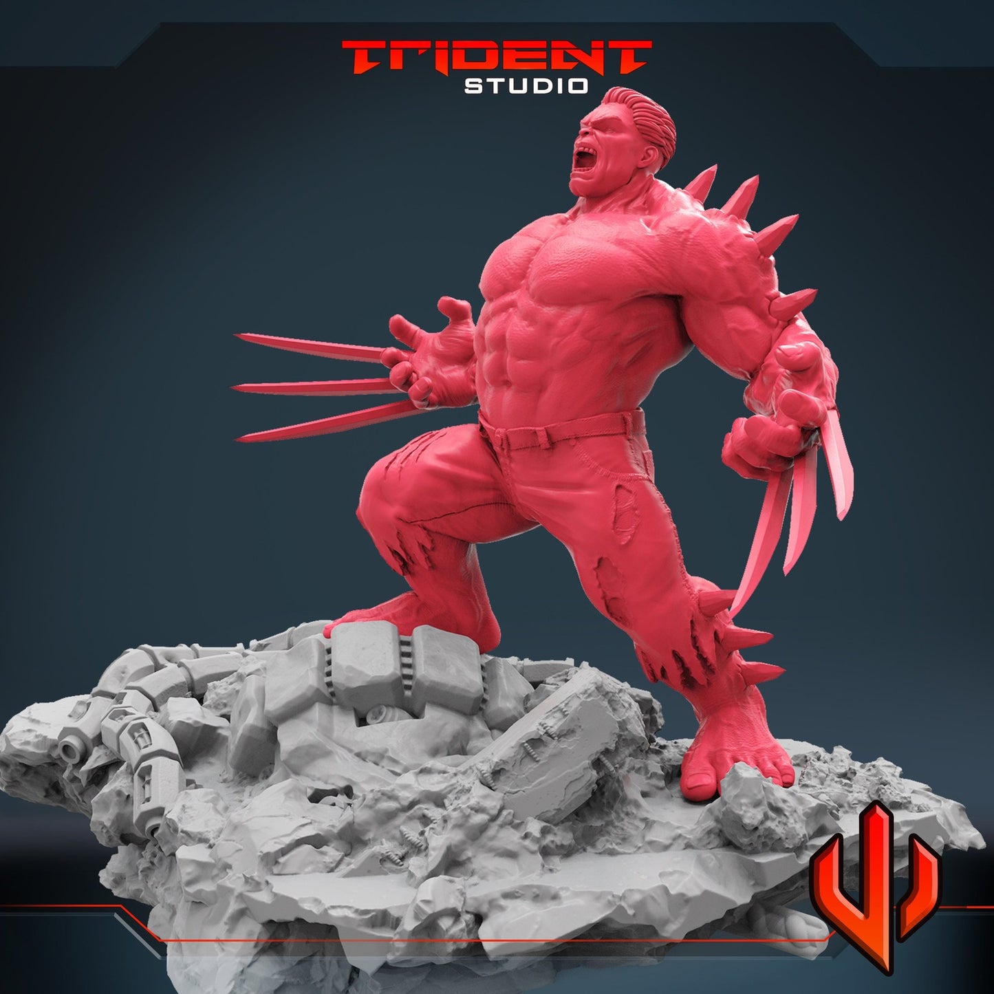 Hulkverine - 40mm Miniature | Crisis Protocol Proxy | Trident