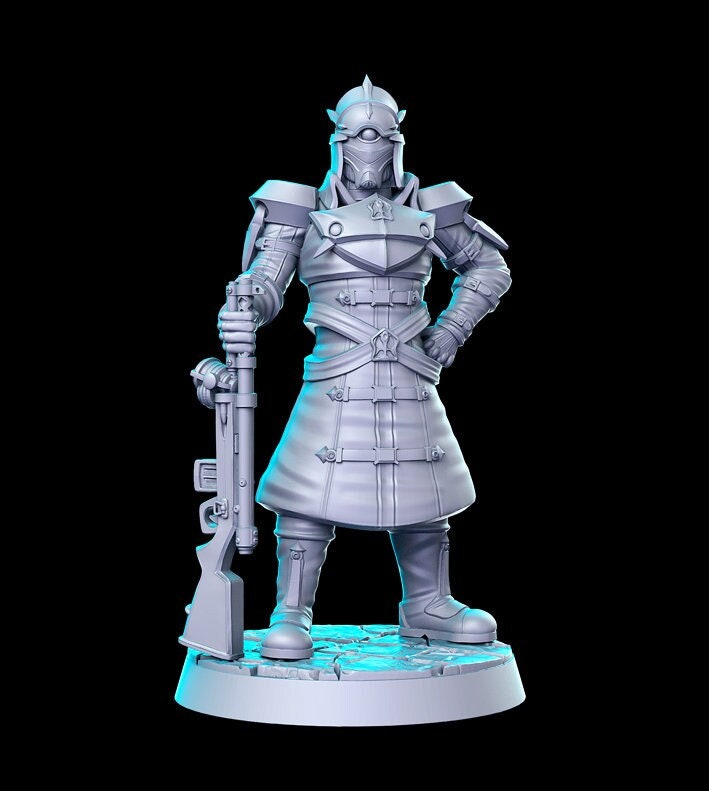 Cerberus Officer - 32mm Scale DnD Miniature | Dungeons and Dragons | Final Fantasy | RPG - RN Estudio