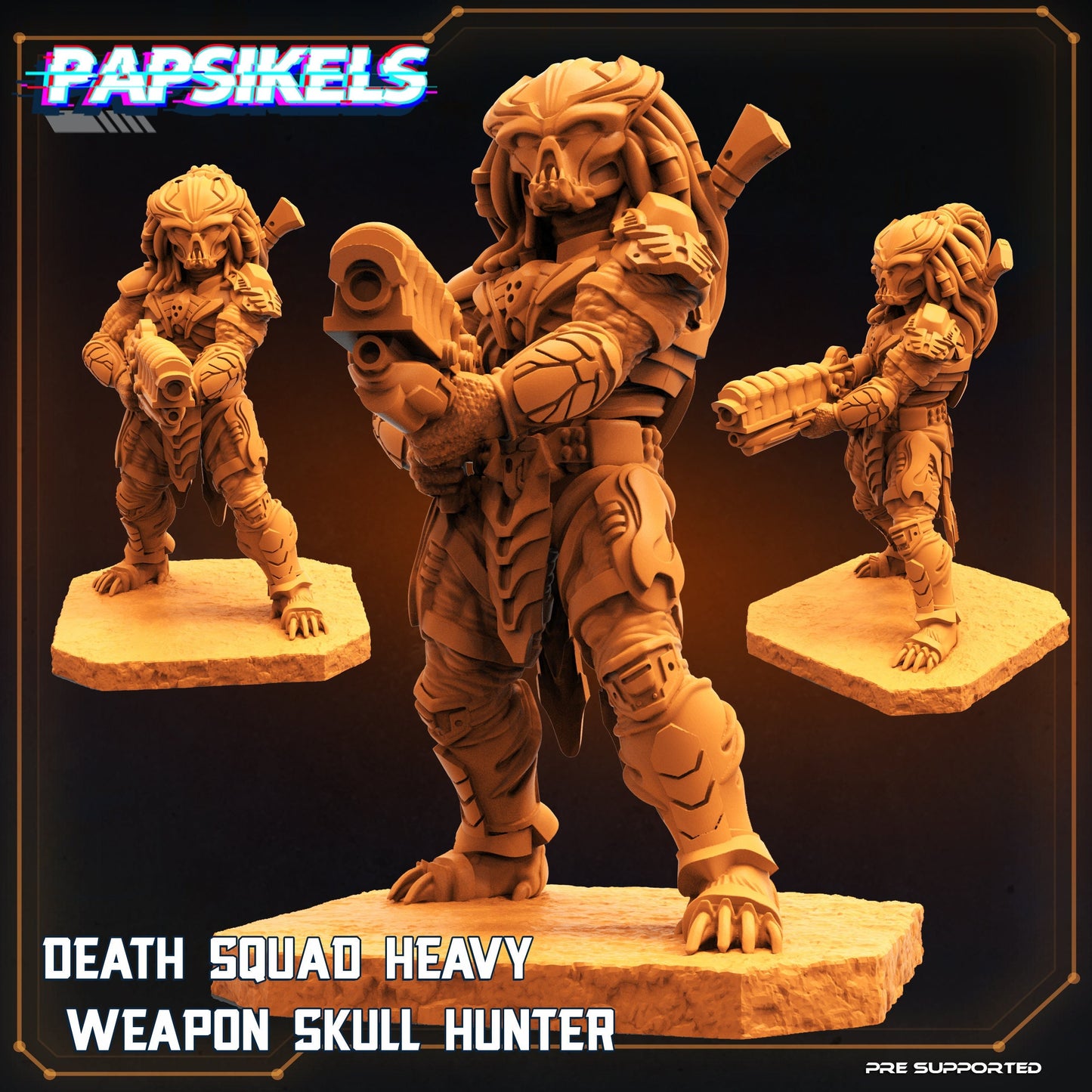 Death Squad Heavy Weapon - Resin 3D Print Alien Miniature | RPG | Sci fi | Cyberpunk | Role Playing | DnD | Papsikel