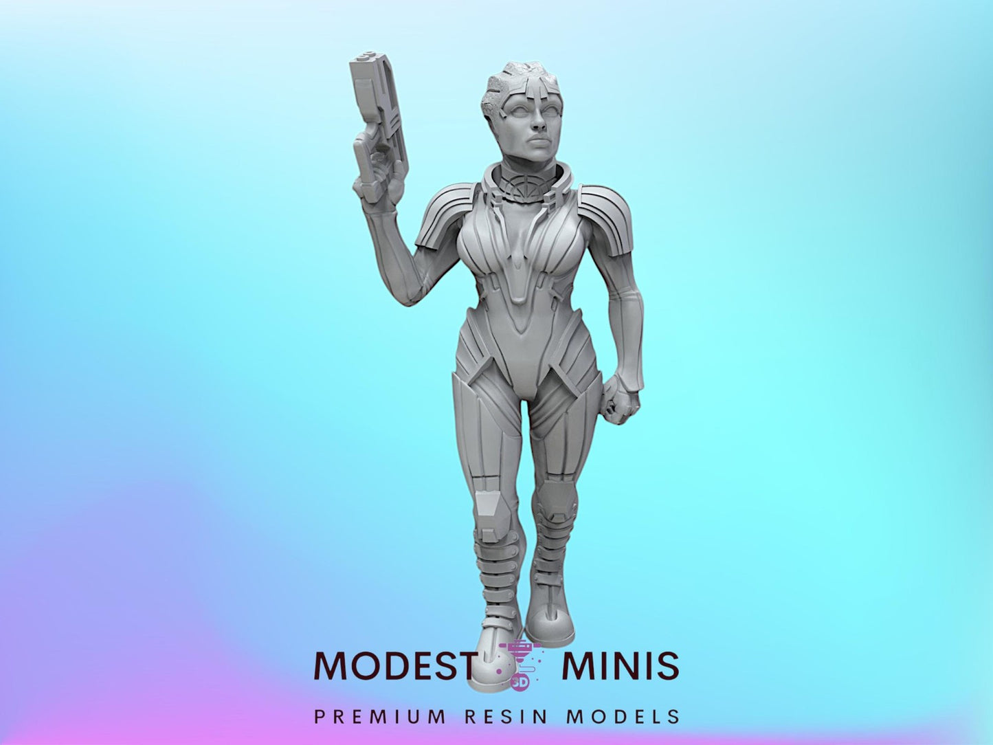 Normandy Samara - 28mm 32mm 40mm | RPG | Scifi | Black Remnant Miniature