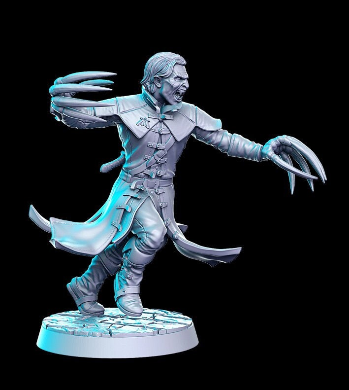 Vladreth Vampire Form - 28mm 32mm Scale DnD Miniature | Dungeons and Dragons | Witcher Contract - RN Estudio