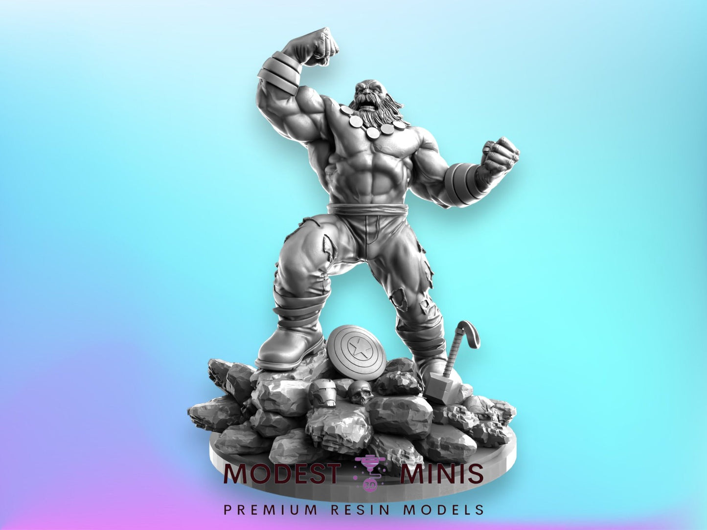Beard Smash - 32mm - 40mm Mini | Crisis Protocol Proxy | C27