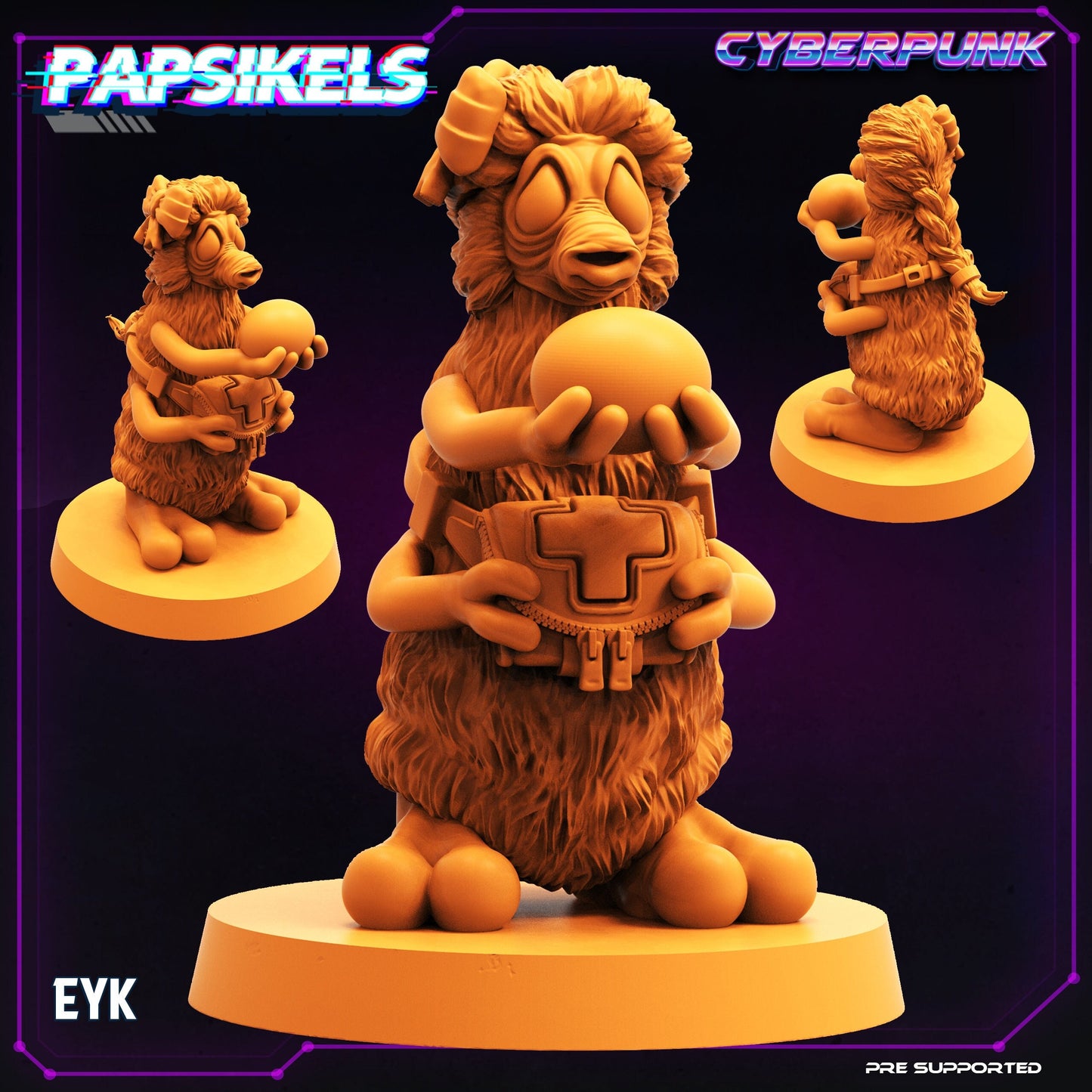 Eyk - Resin Scale Alien Miniature | Cyberpunk | Papsikels