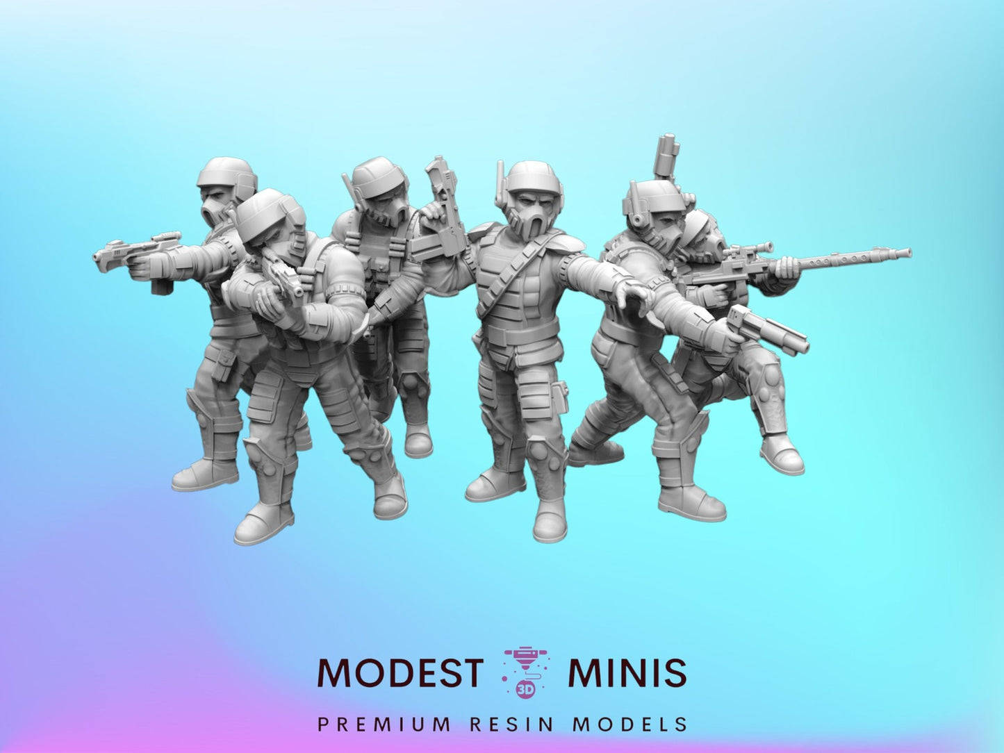 6pc Insurgent Infiltrators - 28mm - 40mm Scale | Star Wars Legion Mini