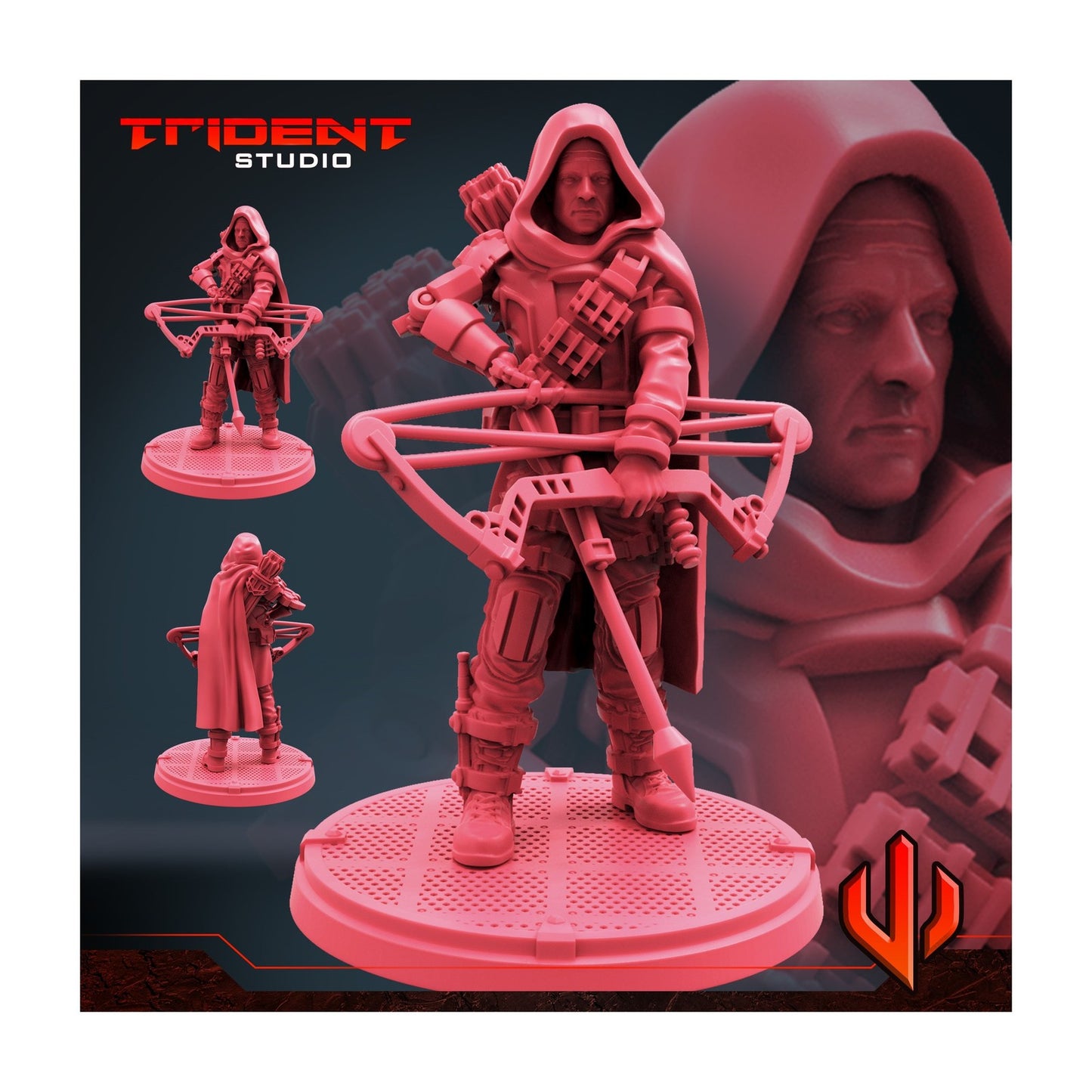 Ultimate Archer C Hawkeye - 40mm Miniature | Crisis Protocol Proxy | Trident