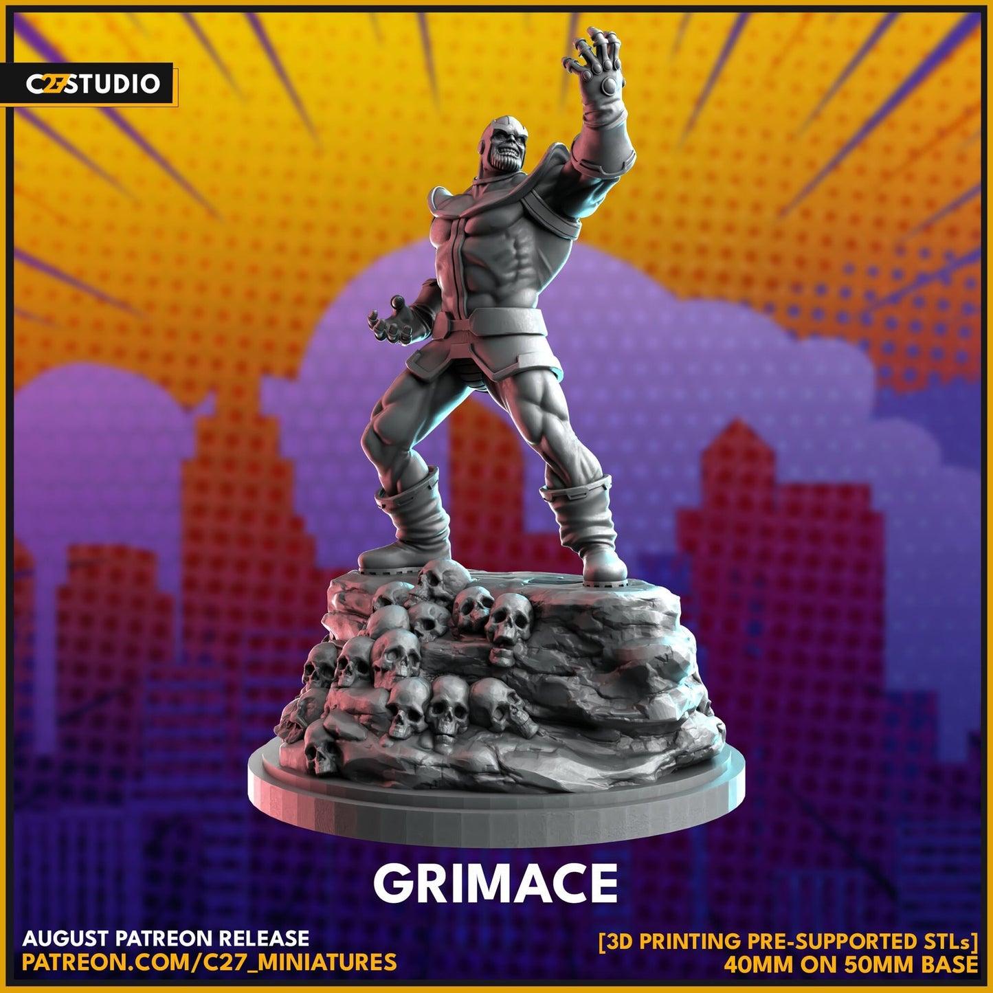 Grimace - 32mm - 40mm Mini | Crisis Protocol Proxy | C27