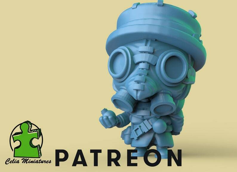 Chibi Plague Doctor - 28mm - 54mm Scale