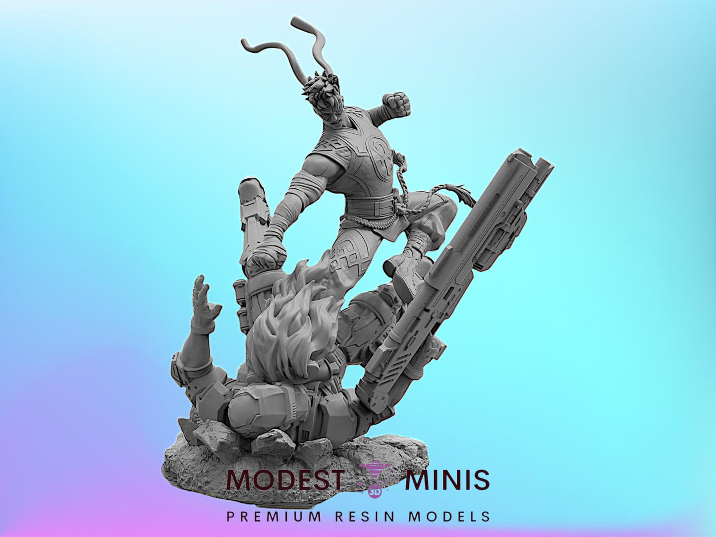 Rivals Dragon Fist Iron Fist - 40mm Miniature | Crisis Protocol Proxy | Trident