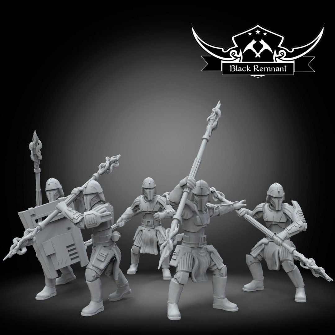 5pc Authority Riot Troopers Set - 28mm - 40mm Scale | Star Wars Legion Mini
