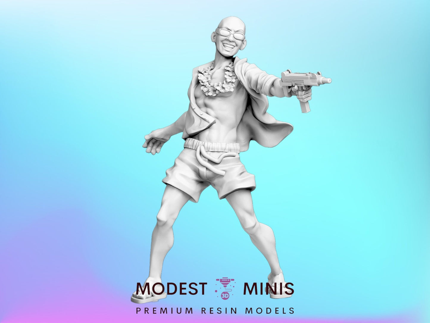 Survivor Diego | 28mm - 100mm Scale Resin Mini | Zombicide Sunset Vaultz