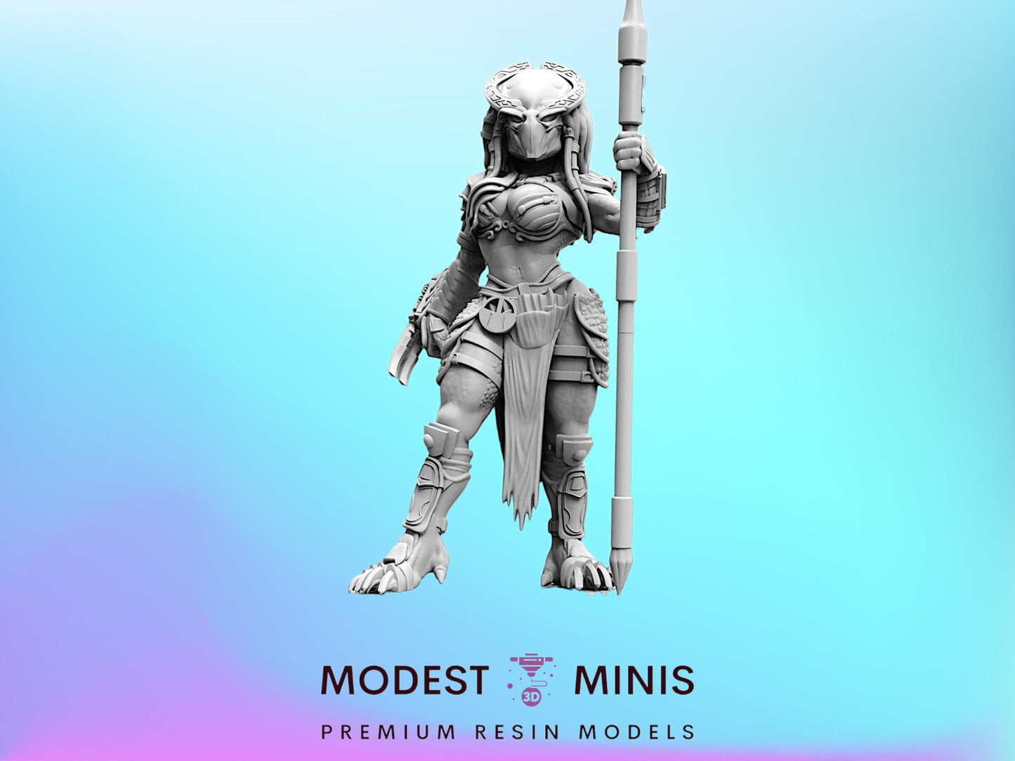 Lanika Elite Vixen - Resin 3D Print Alien Miniature | RPG | Sci fi | Cyberpunk | Role Playing | DnD | Papsikel