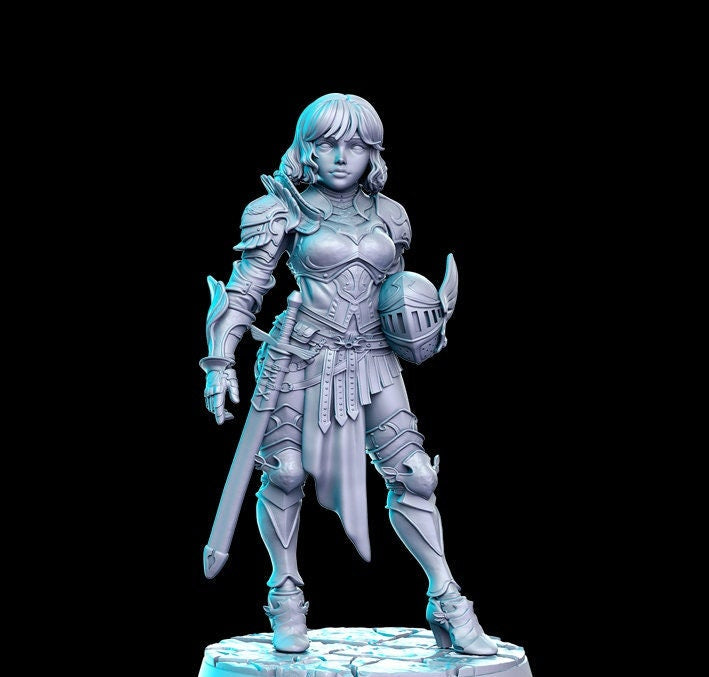 Svanielle Captain of the Guard - 32mm Scale DnD Miniature | Dungeons and Dragons | JRPG Mini - RN Estudio