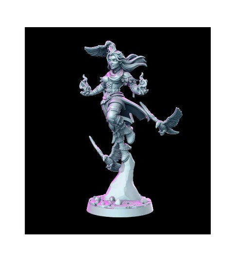 Genevieve - 32mm Scale DnD Miniature | Dungeons and Dragons | JRPG Mini - RN Estudio