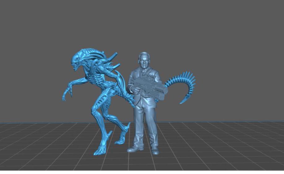 Xeno Warrior A - Resin 3D Print Alien Miniature | RPG | Sci fi | Cyberpunk | Role Playing | DnD | Papsikel